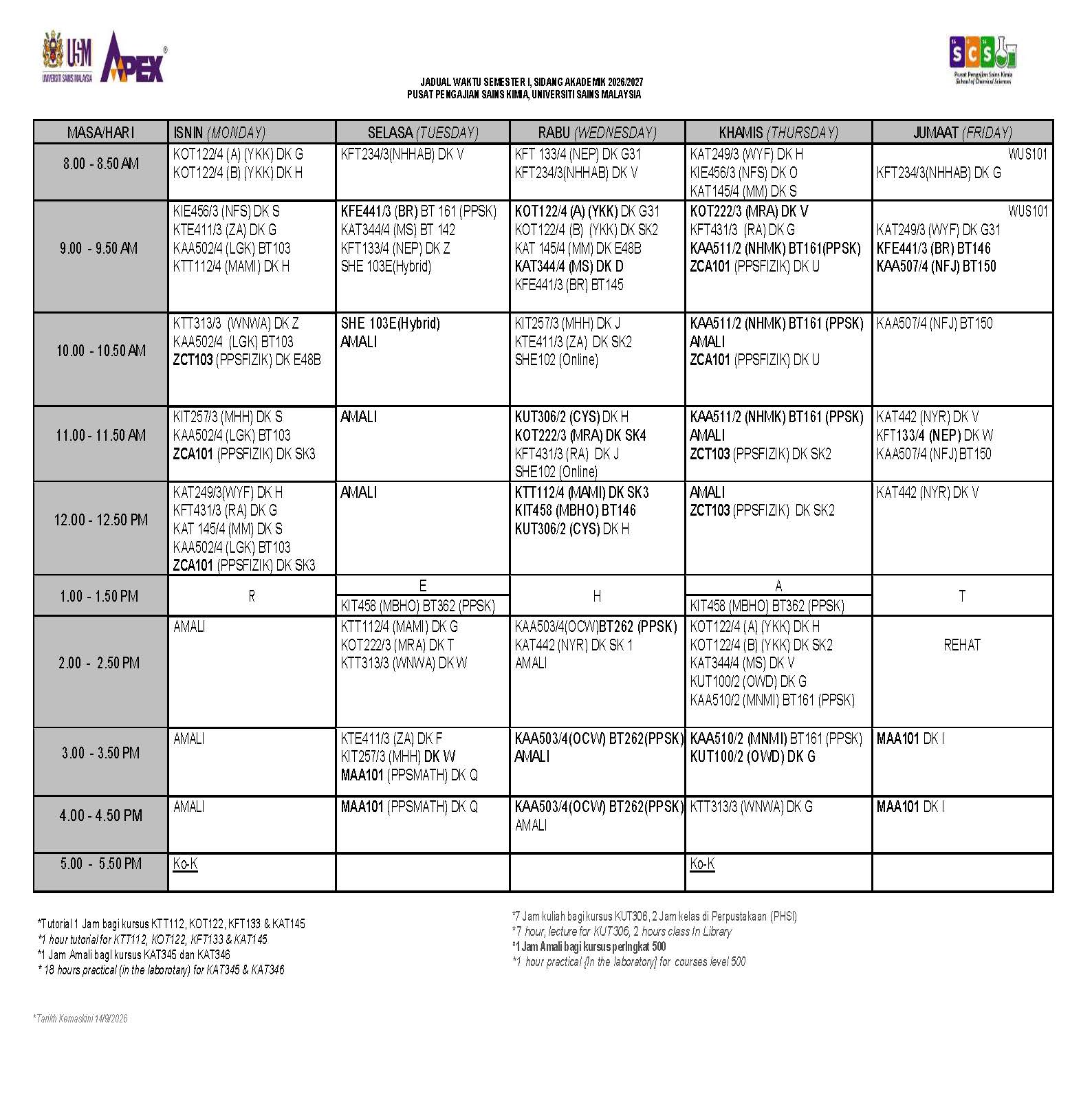 Jadual Waktu SEM 1 2026 2027 17 SEPT Page 1