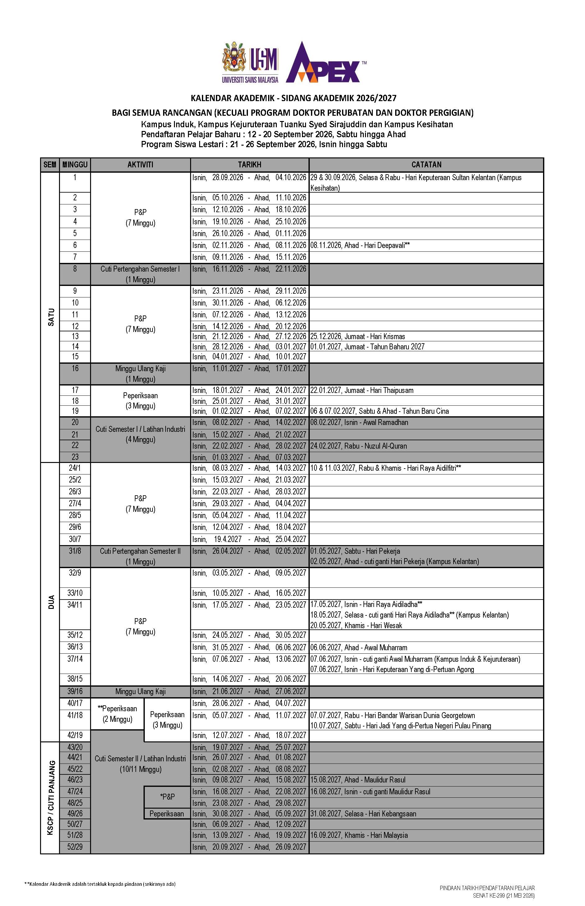 KALENDAR AKADEMIK SIDANG 2026 2027 Page 1