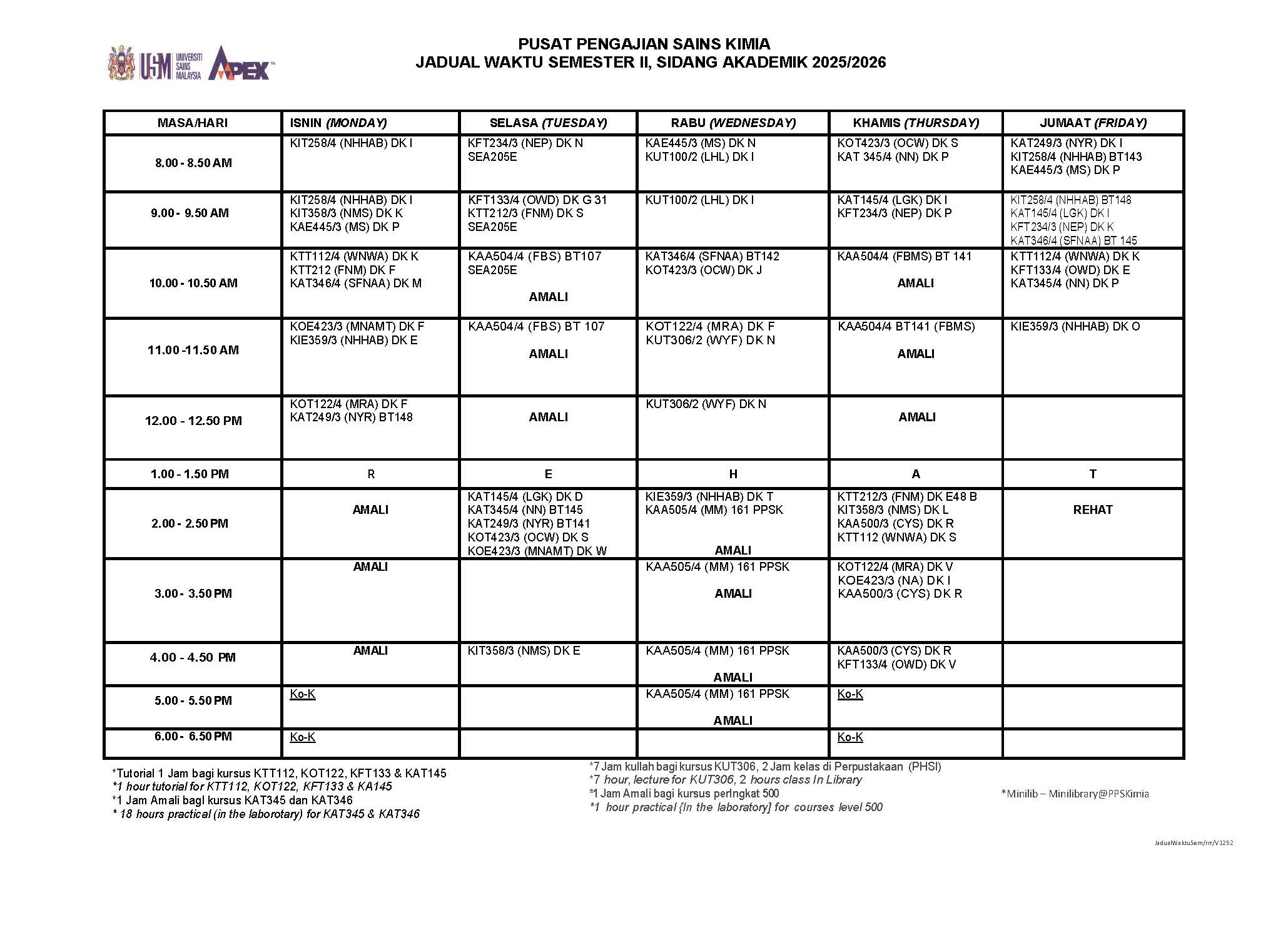V2 Jadual Waktu Semester 2 S.A 2025.2026 Page 1